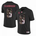 Custom Alabama Crimson Tide #9 Bo Scarbrough black College Color Rush Limited Jerseys