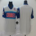 Chicago Cubs blank gray blue majestic mlb baseball jersey Nickname version