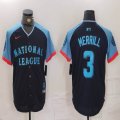 National League #3 Jackson Merrill Nike Navy 2024 MLB All-Star Game Limited Jersey