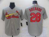 St. Louis Cardinals Nolan Arenado gray majestic baseball Jersey-BD