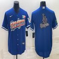 Los Angeles Dodgers blank blue green white red majestic baseball Jerseys-BD 05