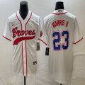 Nike Anaheim Angels #23 Michael Harris II beige MLB Baseball jerseys Joint name-BD