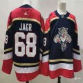 Adidas Florida Panthers #68 Jaromir Jagr dark blue red hockey Jersey-PD