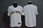 Nike Milwaukee Brewers white Flexbase Authentic Collection Jersey