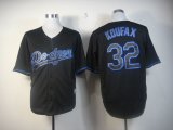 Los Angeles Dodgers #32 Sandy Koufax Black MLB Jerseys