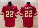 Nike Kansas City Chiefs #22 Trent McDuffie red Color Rush Limited Jersey