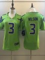 Youth Seattle Seahawks Russell Wilson #3 green nike Color Rush Limited Jersey