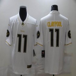 Nike Pittsburgh Steelers #11 Chase Claypool throwback white Color Rush Limited Jersey