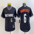 Youth Nike Baltimore Orioles #6 Ryan Mountcastle black majestic baseball jersey city version-BD 04