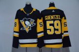 Women Adidas Pittsburgh Penguins #59 Guentzel Black NHL Jerseys