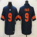 Nike Chicago Bears #9 Nick Foles dark blue orange Color Rush Limited Jerseys-BD