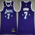 Nike NBA Los Angeles Lakers #7 Carmelo Anthony purple nba basketball Jerseys 75th-XD