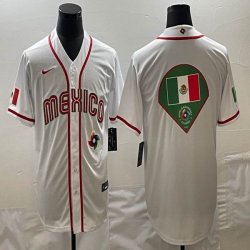 2023 World Cup Mexico blank white majestic baseball jerseys 10