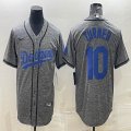 Nike Los Angeles Dodgers #10 Justin Turner Hemp gary baseball jerseys-BD