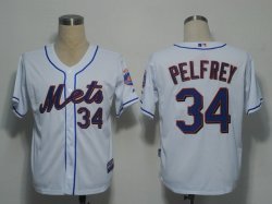 MLB Jerseys New York Mets 34 Pelfrey White