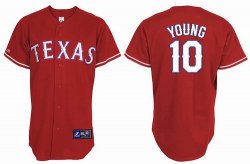 MLB Texas 10# Young red kid jersey