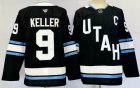 Utah Hockey Club #9 Weller black hockey jerseys C patch