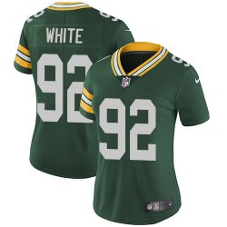 Women Green Bay Packers #92 Reggie White Nike Green Color Rush Limited Jersey