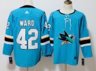 Adidas San Jose Sharks 42 Joel Ward green Ice Hockey Jersey