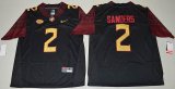 2016 Florida State Seminoles Deion Sanders 2 College Football Limited Jersey - Black