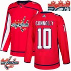 Custom Adidas Washington Capitals #10 Connolly red hockey Champion version