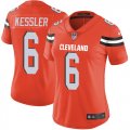 Women Cleveland Browns #6 Kessler orange Nike Color Rush Limited Jerseys