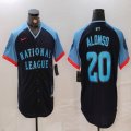 National League #20 Pete Alonso Nike Navy 2024 MLB All-Star Game Limited Player Jersey