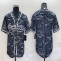 Nike Dallas Cowboys blank gray camo baseball jerseys Joint name-BD