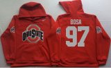 Ohio State Buckeyes #97 BOSA Red College Hooded Sweatshirt