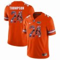 Custom Florida Gators #24 Mark Thompson orange fashion college football jersey