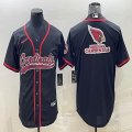 Nike Arizona Cardinals blank black baseball jerseys Joint name-BD 01