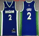 Custom Youth Nike Dallas Mavericks #2 Irving blue nba jerseys