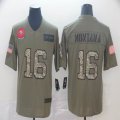 San Francisco 49ers #16 Joe Montana Nike Camo 2019 Salute to Service Retired Limited Jersey-BD