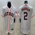 Nike Houston Astros #2 Alex Bregman white Flexbase Authentic Collection Jersey 01