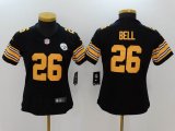 Women Nike Steelers 26 Bell Black 2017 Vapor Untouchable Limited Player jersey