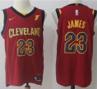 Nike Cleveland Cavaliers 23 LeBron James red basketball jersey