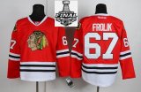 2013 NHL Stanley Cup Reebok Chicago Blackhawks FROLIK 67# Red Jerseys