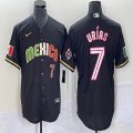 2023 World Cup Mexico #7 Julio Urias black majestic baseball jerseys 213