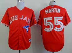 Toronto Blue Jays 55# Russell Martin red MLB Jerseys