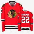 Chicago Blackhawks #22 BROUWER Red NHL Jerseys