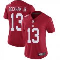 Women Giants #13 Odell Beckham Jr Nike red Color Rush Limited Jersey