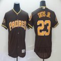 San Diego Padres #23 Fernando Tatis Jr. brown Flexbase Authentic Collection Jersey