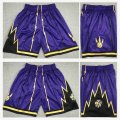 Toronto Raptors purple nba shorts-XD