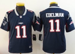 Youth New England Patriots #11 Julian Edelman Nike blue Color Rush Limited Jersey-BD