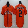 Nike Houston Astros #2 Alex Bregman orange Flexbase Authentic Collection Jersey