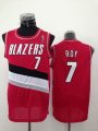 NBA Portland Trailblazers Brandon Roy 7# red basketball jersey