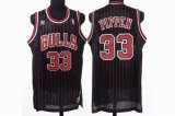 Chicago Bulls PIPPEN 33 black jerseys