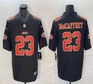 Nike San Francisco 49ers #23 Christian McCaffrey black gold Color Rush Limited Jersey-BD 04