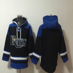 Tampa Bay Rays blank black blue MLB Hooded Sweatshirt