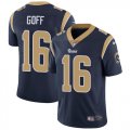 Youth Nike Rams #16 Jared Goff dark blue Color Rush Limited Jersey